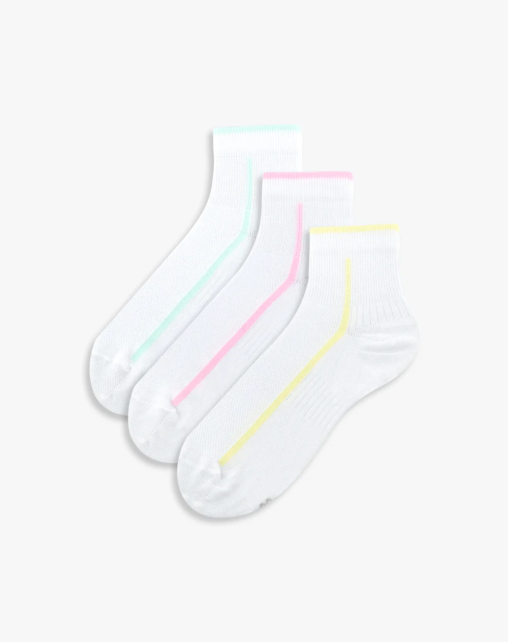 Medias mujer tobillera pack x3 surtido