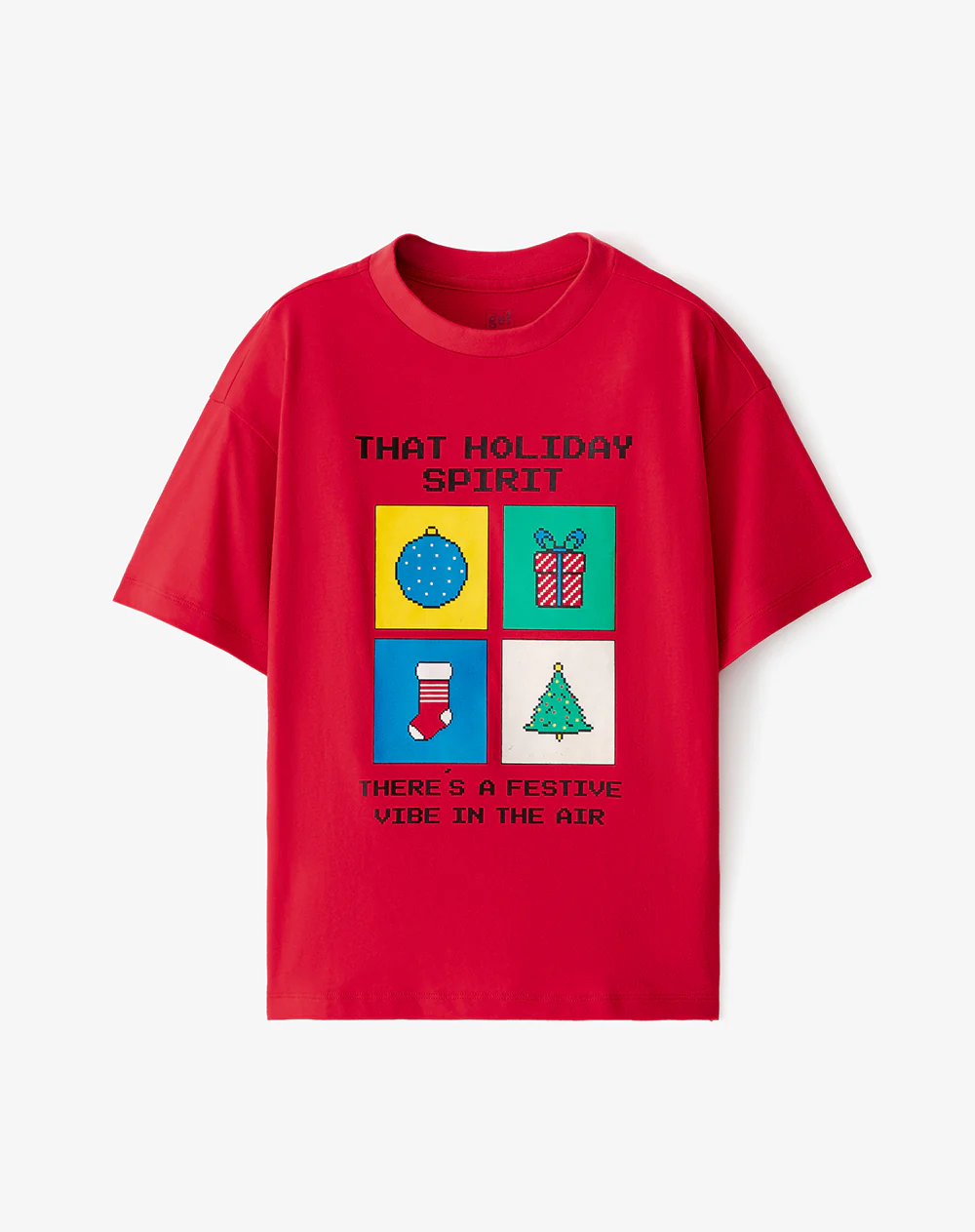 Camiseta regular algodón estampada navidad niño - Image 5