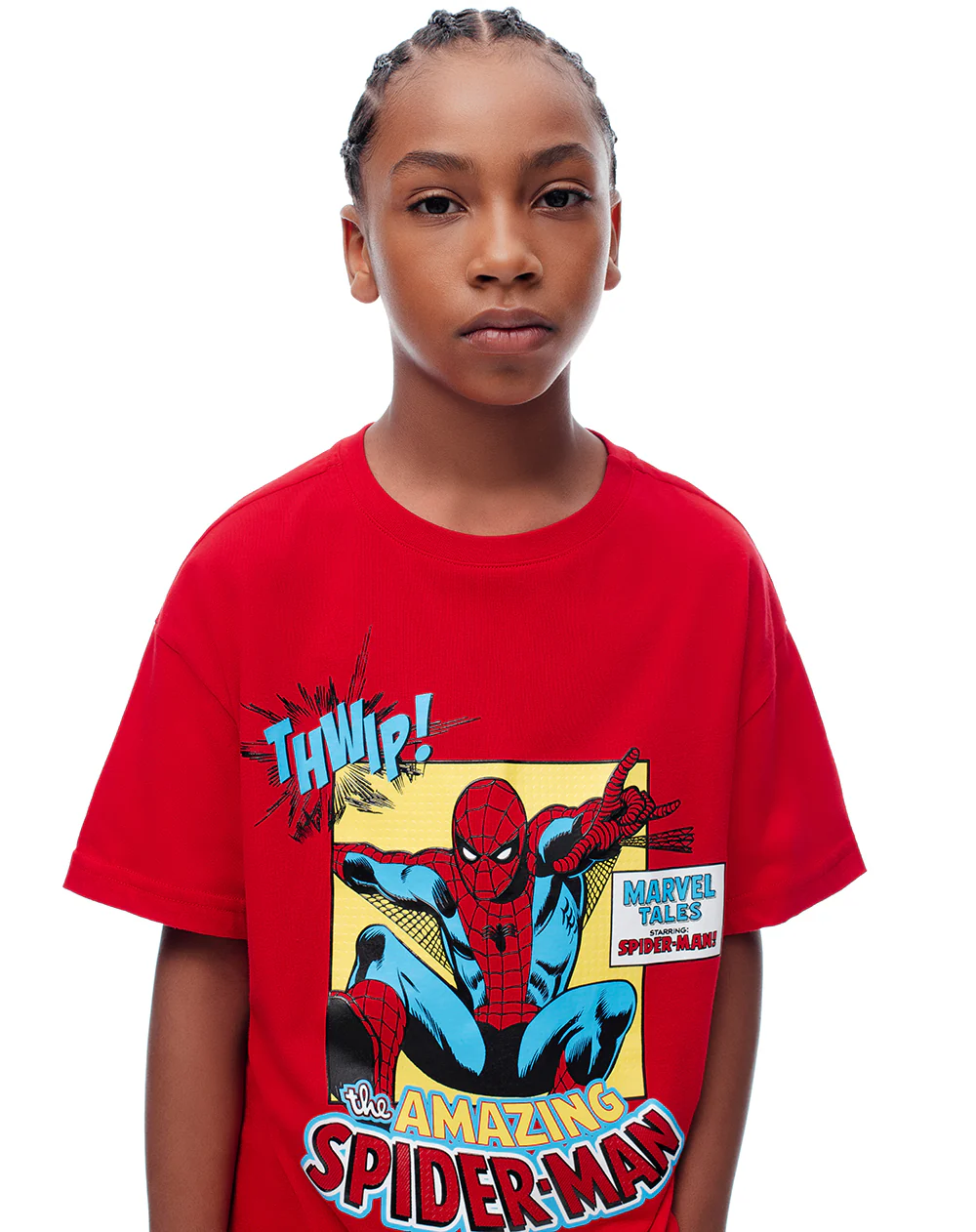 Camiseta regular Spider Man roja niño - Image 3
