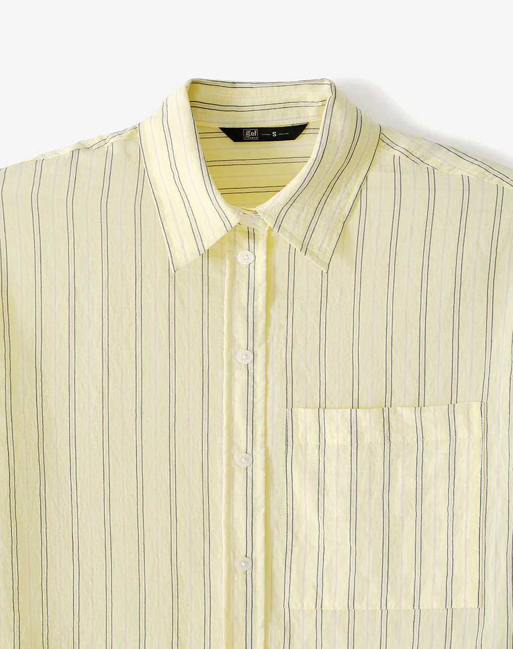Camisa manga larga regular rayas mujer - Image 7