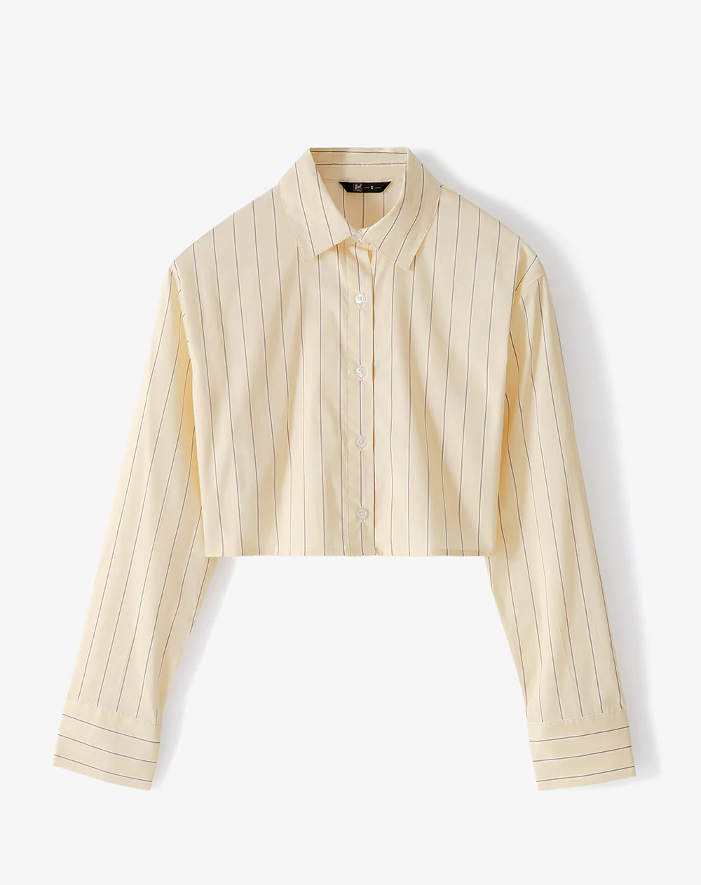 Camisa manga larga crop rayas mujer - Image 6