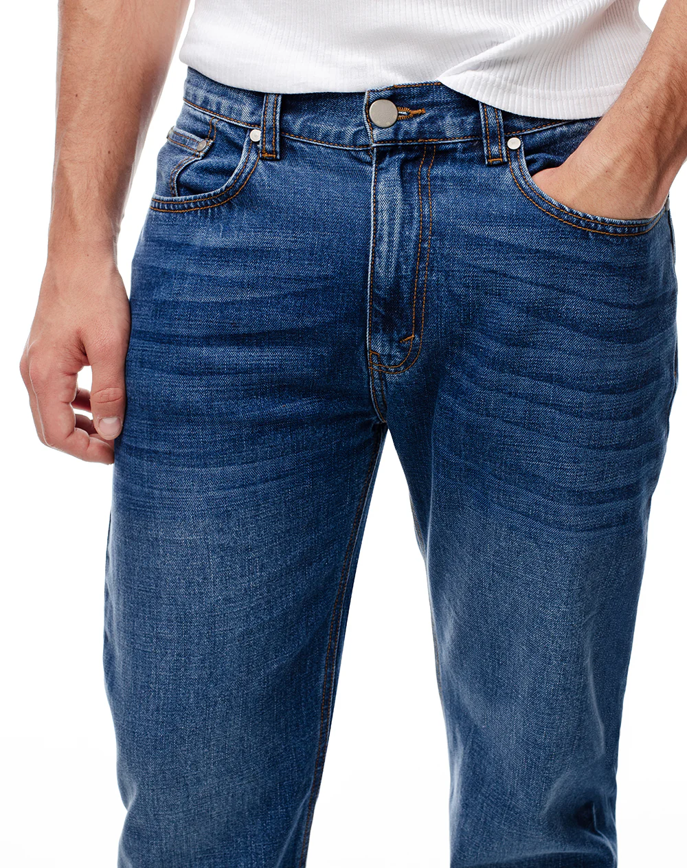 Jean regular índigo medio hombre - Image 3