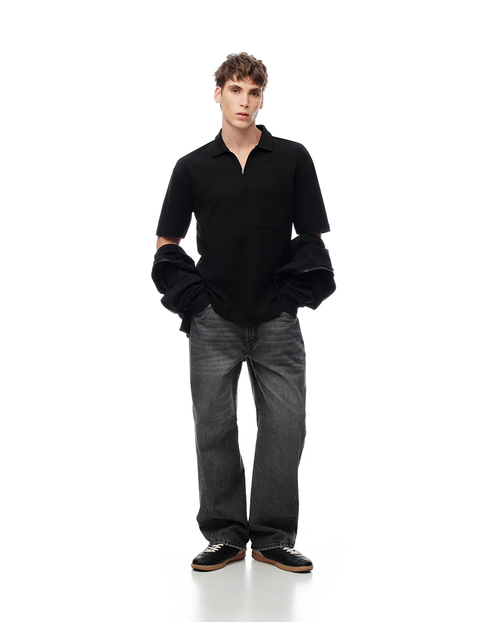 Jean oversize algodón negro hombre - Image 5