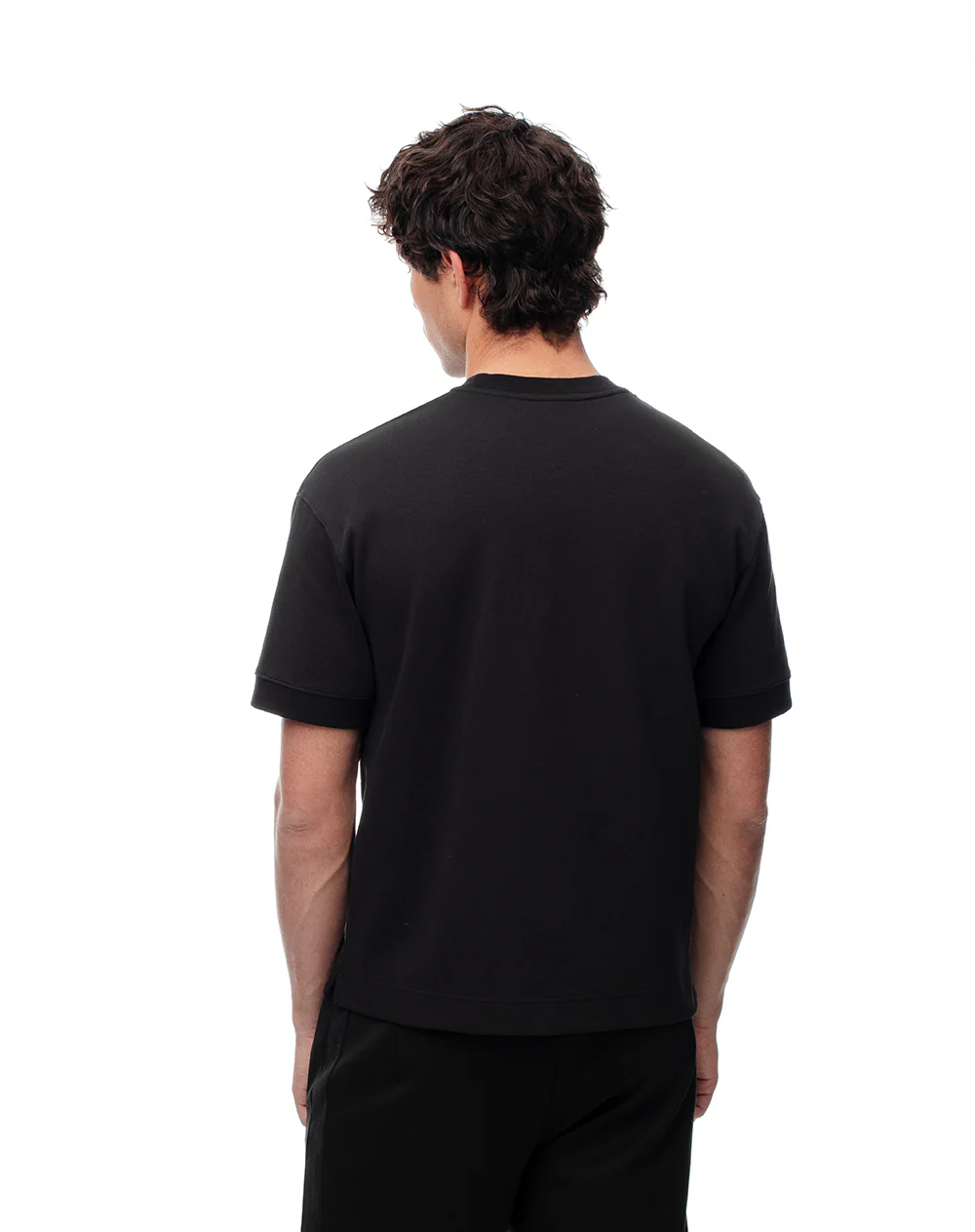 Camiseta oversized fit manga corta negra - Image 2