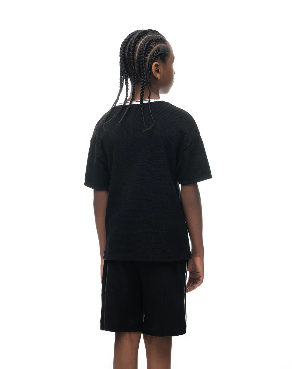 Camiseta regular fit manga corta negra - Image 2