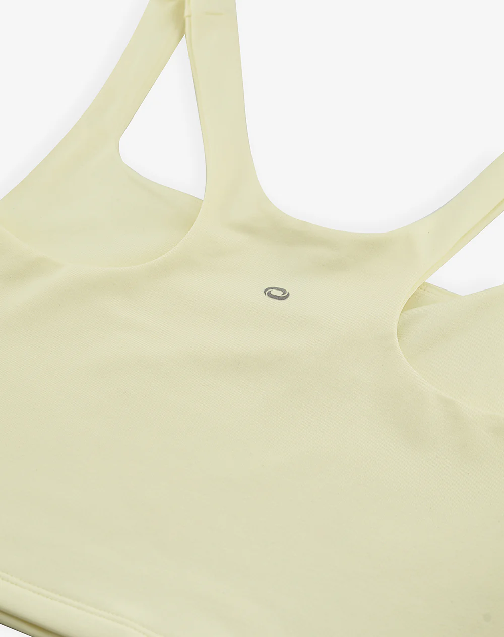 Camiseta crop deportiva secado rápido amarilla mujer - Image 6